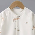 thumbnail image 5 of CAUYDY 3 6 9 12 18 24 Months Baby Girl Going Home Outfit Newborn Clothes Preemie Long Sleeved Sleepers Infant Girls Pajamas Fall Winter Romper Sizes 6-12 Months,Orange, 5 of 5