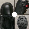 thumbnail image 5 of lnmuld Kids Boots Stylish Korean Girls Ankle Boots Featuring Star Belt Buckle and Gold Laces for Party Events Daily Outfits Size:4-4.5 Years, 5 of 8