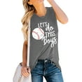 thumbnail image 3 of Baseball Mom Tank Tops Baseball Love Graphic Tee Shirts Women Summer Sleeveless, 3 of 6