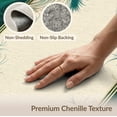 thumbnail image 6 of ODIKA Bathroom Classical Damask Vintage Watercolor Plume Border Ornamental for Entryway, Kitchen, Mudroom, Stain Resistant Flatwoven, 6 of 7