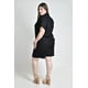 thumbnail image 3 of Conjunto camisero tipo lino Roman Fashion /Tallas Extras, 4388 (Negro) negro 42, 3 of 5
