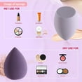 thumbnail image 2 of DUAIU 4 Pcs Makeup Sponge Set Latex Free Makeup Blenders, for Liquid, Cream, and Powder, Multicolored Makeup Sponges with Storage Box (Morandi Purple), 2 of 5