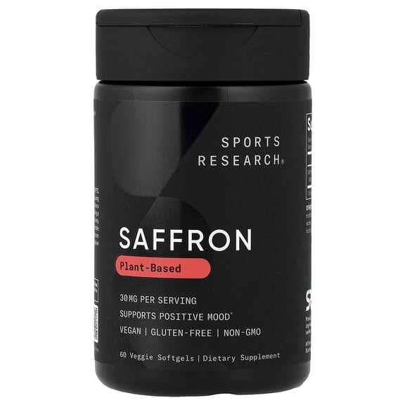 Sports Research Saffron, 30 mg, 60 Veggie Softgels