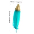 thumbnail image 3 of Efavormart 60 Pack Turquoise Metallic Dipped Blush Real Goose Feathers For Craft Party Decoration, 3 of 6