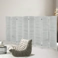 thumbnail image 5 of Ecomex 8 Panels Louver-Design Wood Room Divider Folding Screen (White), 5 of 7
