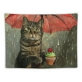 thumbnail image 5 of Orinice Cute Cat Tapestry Wall Hanging Unique Style Graphic Tapestries for Home Wall Decor Art in Living Room Bedroom Apartment Farmhouse Dorm 40x60inch, 5 of 6