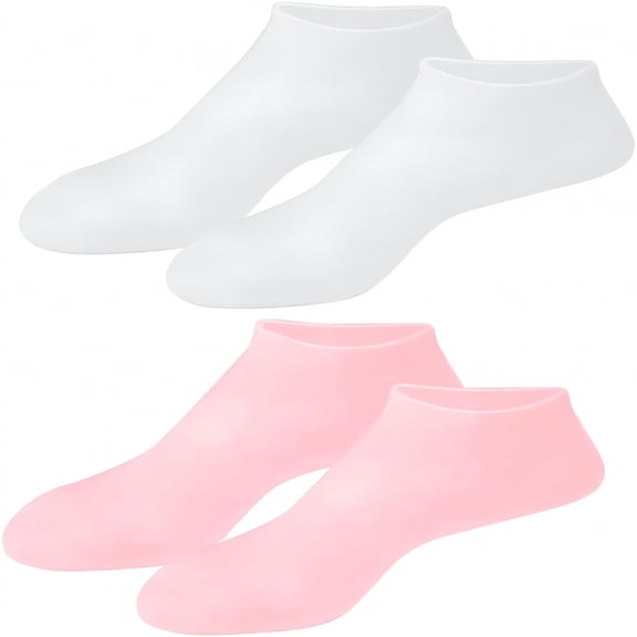 RAGUPEL 2 Pairs Exfoliating Moisturizing Socks Lotion Socks Women鈥檚 Socks Girl Socks Calluses Sebs Socks Non Slip Socks Moisturizing Foot Masks Foot Care Moisturizing Socks Foot Care Socks