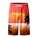 thumbnail image 4 of WILLBEST Pantalones Cortos Deportivos para Hombre, Pantalones de Playa para Hombre con Estampado 3D de Cocoteros y Puesta de Sol, Pantalones Cortos Casuales para Playa, 4 of 4