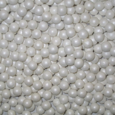Edible Sugar Flowers - Edible Sugar Pearls Dragees Decoration Balls - WHITE 2 oz.