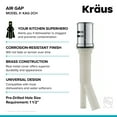 thumbnail image 4 of KRAUS Dishwasher Air Gap in Chrome, 4 of 6