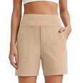 thumbnail image 2 of Athletic Shorts for Women Summer High Waisted Casual Stretchy Workout Yoga Shorts with Pockets, 2 of 8