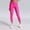Hot Pink, variant on Hvot&aat Women's Tight Fitting High Stretch Fitness Pants Seamless Luscious Curvy Yoga Leggings Solid Color Ankle Jeans