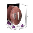 thumbnail image 2 of Acrylic Football Display Case Vertical with Mirror, Purple Risers and Clear Base (A060-PR), 2 of 2