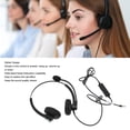 thumbnail image 3 of Wired Telephone Headset, A26 Call Centre Office Phone Headset, Customer Service Noise Cancelling Telephone Headset Business Headset with Mic, Adjustable Headband, 3 of 8