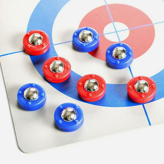 LEORX 20Pcs Shuffleboard Pucks Mini Rollers Steel Plastic for All Ages and Multifunctional Compatibility