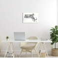 thumbnail image 2 of Stupell Industries Massachusetts State Cities Typography Graphic Art Unframed Art Print Wall Art, Design by The Saturday Evening Post, 2 of 6