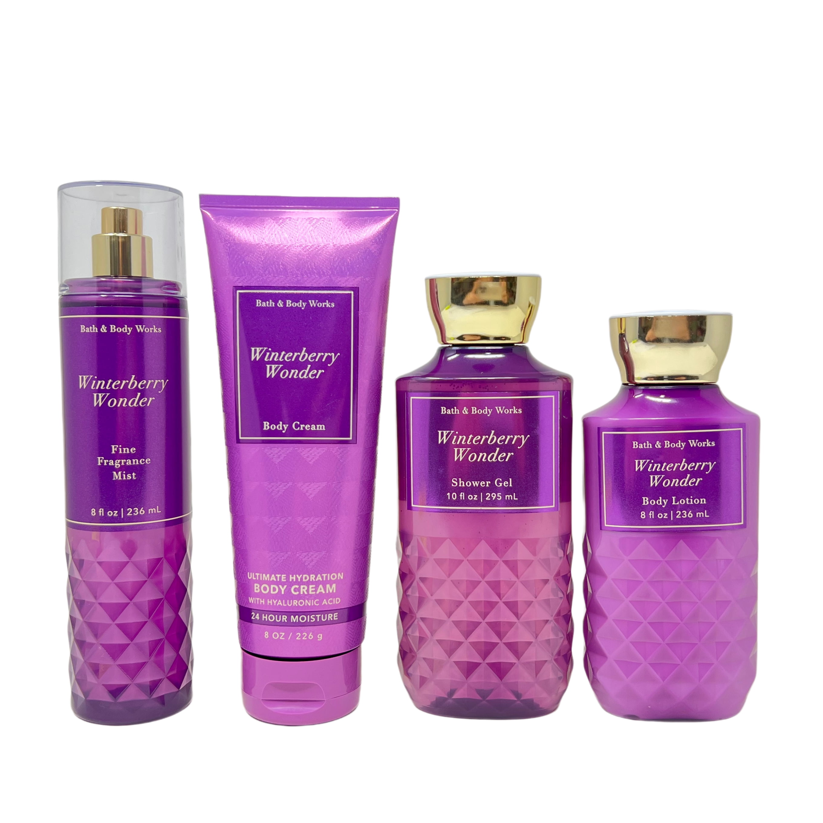 Bath & Body Works WINTERBERRY WONDER Deluxe Gift Set Fragrance Mist