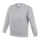 thumbnail image 1 of AWDis Academy - Sudadera con cuello en V para el colegio para niños (Paquete de 2) (Gris), 1 of 2