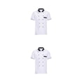 thumbnail image 4 of Sonducket Uniformes de Chef para mujer, abrigo de Chef de manga corta, chaqueta de trabajo resistente al desgaste con doble botonadura, ropa de Type1 NO1, 4 of 6