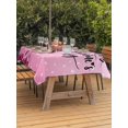 thumbnail image 2 of Outdoor Tablecloth with Umbrella Hole and Zipper, Valentine's Day Rectangle Table Cloth 60x120 Inch Waterproof Tablecloth, Flamingos Roses Love Romance Ombre Pink Picnic Table Cover for Patio Camping, 2 of 7
