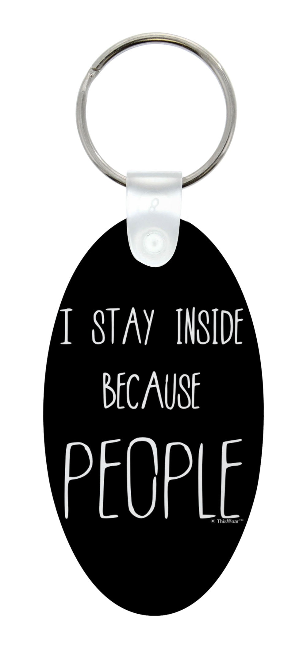 ThisWear Funny Gag Gift For Women I Stay Inside Because People Aluminum funny-gag-gift-personalized-portrait-from-photo-historical-portrait