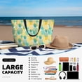 thumbnail image 5 of Wukai Pineapples1 Print Zipper Bag,large Beach Tote Bag,Waterproof Sandproof Bag,Grocery and Picnic Tote Travel Bag, 5 of 5
