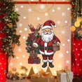thumbnail image 2 of Drses Santa Claus Snowflake Gift Box Decoration Glass Door Window Window Sticker, 2 of 8