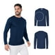 thumbnail image 3 of Playera Cuello Redondo Manga Larga para Caballero, Color Marino, Talla Doble Extra Grande, 100% Poliéster. Yazbek C1304, 3 of 3