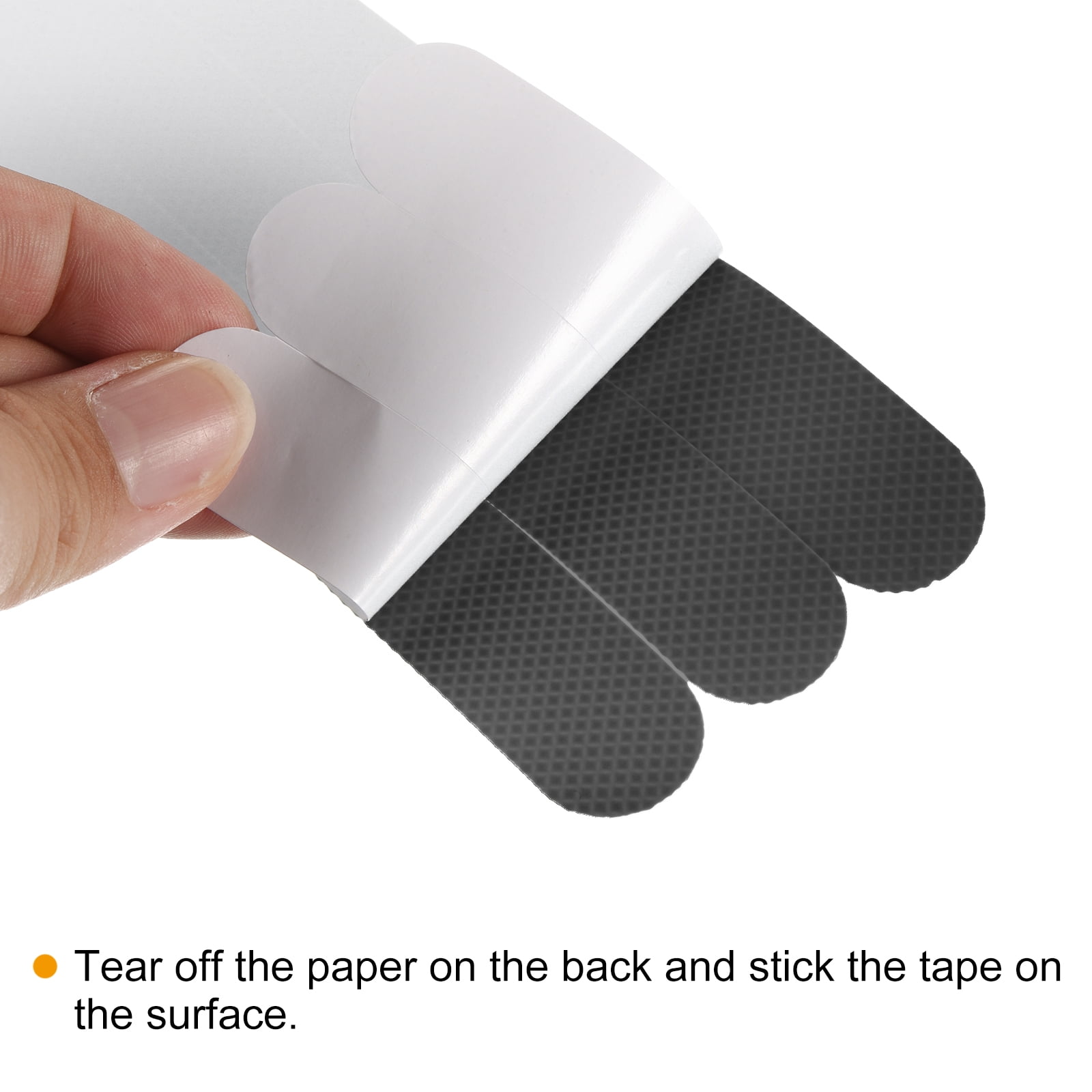 Unique Bargains Anti Slip Grip Tape Non-Slip Traction Strips Square for Stairs Black 7.9 x 0.8"