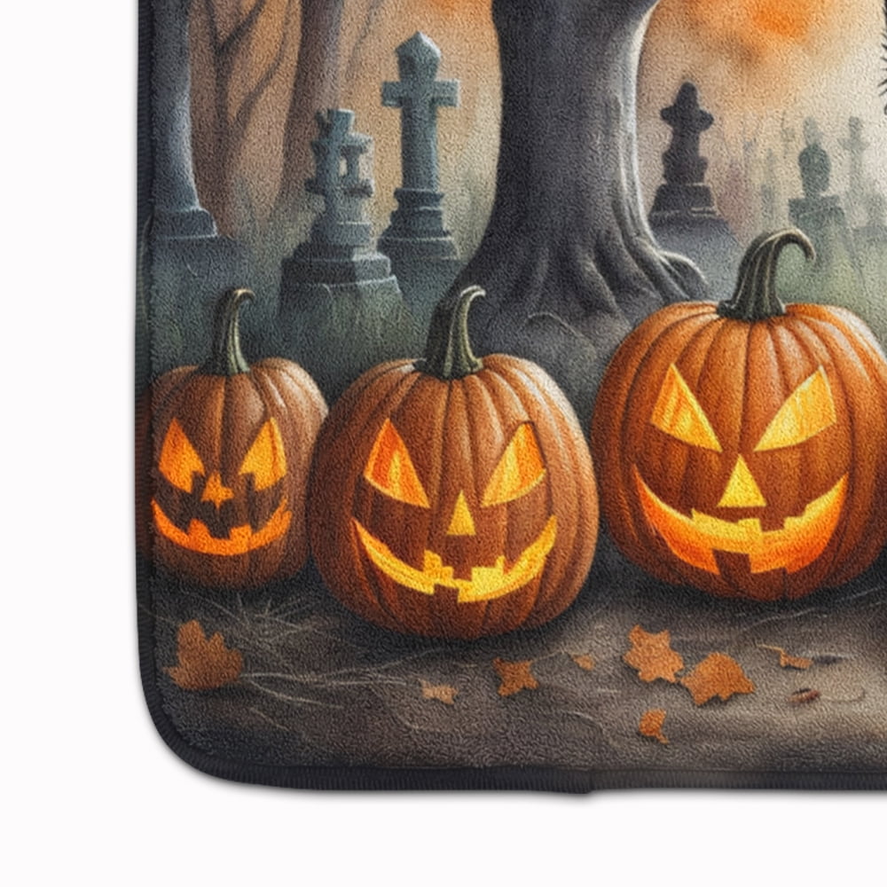 Carolines Treasures DAC2002RUG 19 x 27 in. Unisex Affenpinscher Spooky Halloween Memory Foam Kitchen Mat