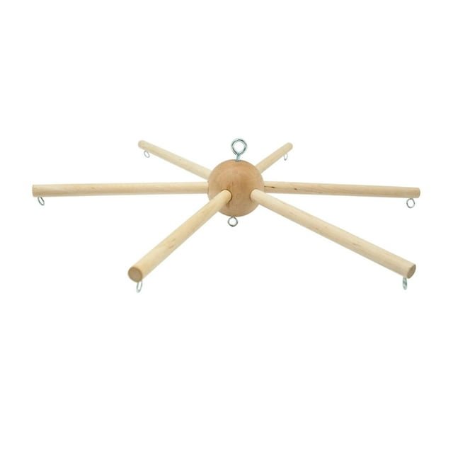 veasfak Wooden Mobile Bracket Kit Devices Ornament Hanger Frame Pendant Props Hanger DIY