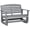 Gray 348, variant on Outdoor Wicker Rocking Chair with Padded Cushions, Aluminum Furniture Rattan Porch Rocker Chair w/ Armrest for Garden, Patio, and Backyard, Khaki