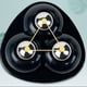 thumbnail image 2 of Inteprter Ruedas de polea duraderas con rodamientos de bolas, fáciles de mover, ahorran espacio, ruedas giratorias Almacenamiento y organización del hogar 4 piezas negro, 2 of 6