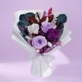 thumbnail image 2 of Christmas Flowers Purple Gifts for Women, Flower for Delivery, Preserved Roses Bouquets, Purple Roses, Birthday Gifts for Grandma, Mothers Day Flowers for Wife, 2 of 4