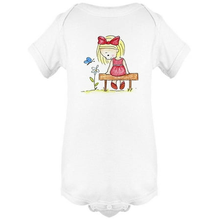 

Girl Looking At A Flower Bodysuit Infant -Image by Shutterstock Newborn