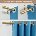 thumbnail image 4 of Warm Gold Adjustable Curtain Rods, 144 to 164 Inch, Heavy Duty 1-Inch Telescoping Rods with Cap Finials, 4 of 7