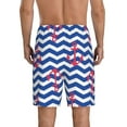 thumbnail image 2 of Balery Nautical Anchors Men's Cotton Knit Pajama Shorts Waistband & Pockets,Short Pajama Pants-4X-Large, 2 of 8