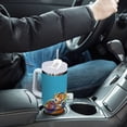 thumbnail image 6 of JSTEL Soaring Owl Rainbow Color 40 oz Tumbler Stainless Steel Water Bottle Vacuum Insulated Cup with Straw Lid & Handle For Travel Car Cup Holder, 6 of 8
