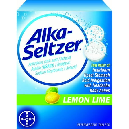 Alka-Seltzer ® Lemon Lime Effervescent Tablets 36 ct Box