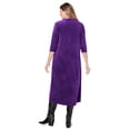 thumbnail image 3 of Woman Within Plus Size Pintuck Velour Dress, 3 of 6