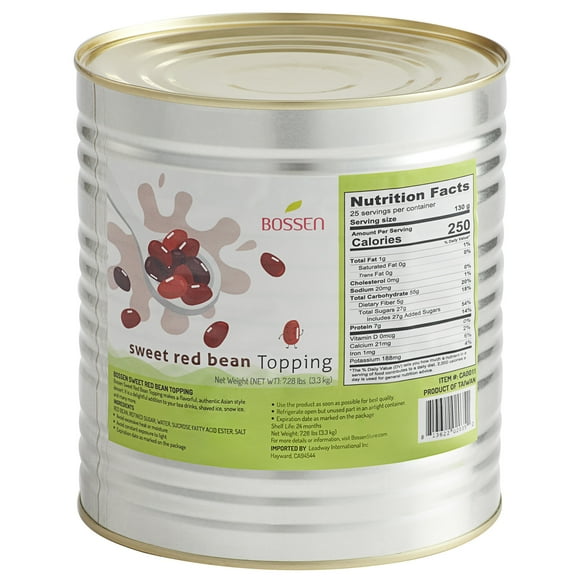 Bossen 2.84L Can Sweet Red Bean Topping