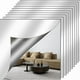 thumbnail image 2 of Pack 4 de azulejos acrílicos espejo de cuerpo entero | Espejo de pared autoadhesivo inquebrantable | 12"x12" Alta Definición, Grosor 2 mm | Fácil de instalar, flexible para dormitorio, baño, 2 of 2