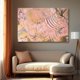 thumbnail image 1 of Cuadro Decorativo Abstracto 80x120cm Ocre Rosado, 1 of 6