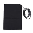 thumbnail image 2 of Electric Heating Pad USB Powered Soft Lightweight Portable 5V 2A Heating Pad for Outdoor Camping Indoor Winter Use Black 24x17cm, 2 of 7