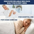 thumbnail image 3 of Breatheze Incontinence Bed Pads – Extra Large Disposable Underpads for Adults, Kids, and Pets – Heavy Duty Absorbent Padding, Waterproof Under Pee Protector Pad with 375 LB Capacity - 10 Pack, 3 of 5