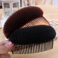 thumbnail image 1 of Bangs Hair Comb, Bump It Up Volume Hair Styling Clip Bun Maker Herramienta de inserción de cabello para peinado instantáneo (2 piezas, negro) ZefeiWu 9024735237310, 1 of 1
