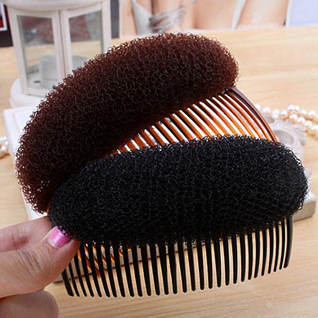 Bangs Hair Comb, Bump It Up Volume Hair Styling Clip Bun Maker Herramienta de inserción de cabello para peinado instantáneo (2 piezas, negro) ZefeiWu 9024735237310
