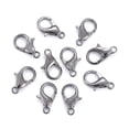 thumbnail image 2 of 50pc Gunmetal Tone Zinc Alloy Lobster Claw Clasps Parrot Trigger Clasps Cadmium Free & Nickel Free & Lead Free 14x8mm Hole: 1.8mm, 2 of 6