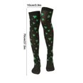 thumbnail image 3 of PATLOLLAV St. Patrick Day Socks,Long Tube Green and White Striped Socks Cotton Cute Green Stockings,Shamrock Green Thigh High Socks Irish Knitted Knee for Costume Party, 3 of 5