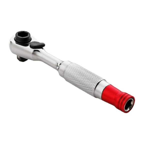 Wzmzjy Mini Ratchet Wrench Multitool 1/4 inch Portable Reversible Bit Ratchet Practical Bits Ratchet Heads